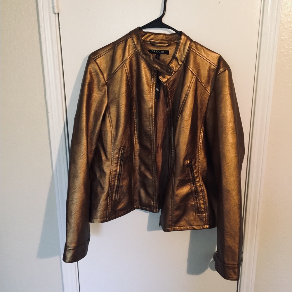 Gold Moto Jacket